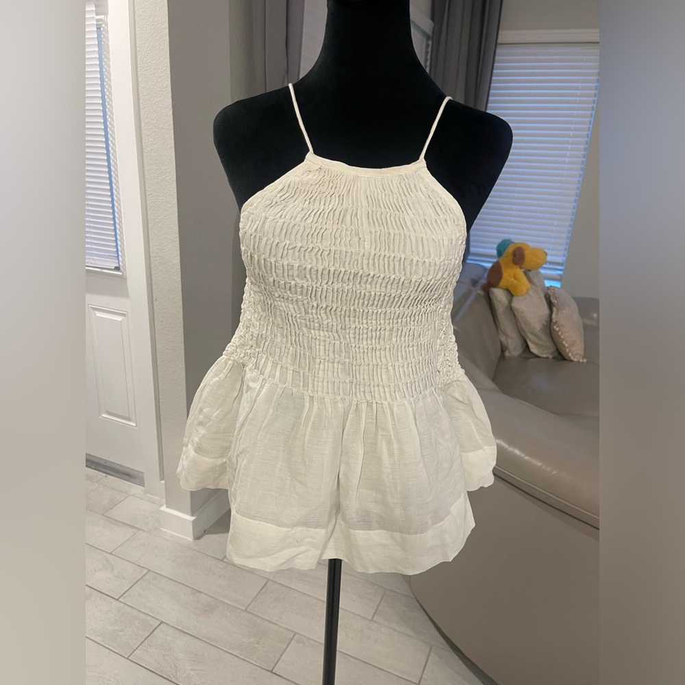 MIRTH linen cotton sleeveless alba top Size S